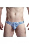 Culotte pour homme - Noir - Taille basse - Culotte Big SAC sexy - String pour homme, bleu, XL