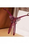 Générique Dentelle Pantalon Culotte Dames Thong sous-vêtements Femmes Thong Sexy Briefs Lingerie Douce Wine, One Size 