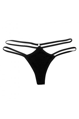 Générique String Femme Sexy Hot G-String Ficelle Dentelle Deux Sangles Dos en T Culotte Sexy Chic Micro String sous-Vêtements