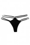 Générique String Femme Sexy Hot G-String Ficelle Dentelle Deux Sangles Dos en T Culotte Sexy Chic Micro String sous-Vêtements
