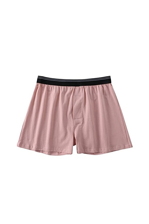 Boxer rétro pour homme - Respirant - Sexy - Pour homme, B rose., XXXL