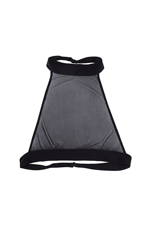 IKFIVQD Lingerie sexy en maille transparente pour femme, Noir , 5X-Large