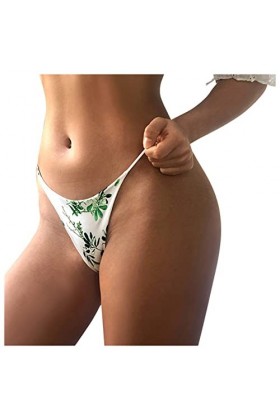 Dasongff String Femme Sexy Chic Ouvert Slips Imprimé Respirant Culotte Sexy Femme Érotique Shorties Femmes Sexy Culottes Femm