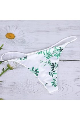 Dasongff String Femme Sexy Chic Ouvert Slips Imprimé Respirant Culotte Sexy Femme Érotique Shorties Femmes Sexy Culottes Femm