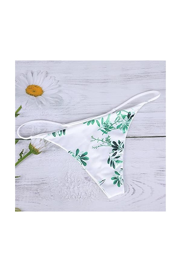 Dasongff String Femme Sexy Chic Ouvert Slips Imprimé Respirant Culotte Sexy Femme Érotique Shorties Femmes Sexy Culottes Femm