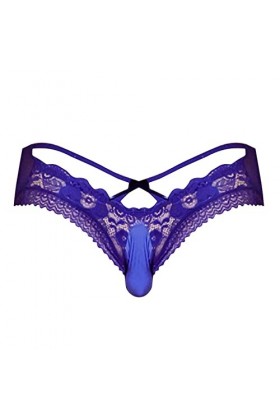 Générique Lingerie Homme Sexy Hot Slips Sexy pour Hommes Taille Basse avec sous-vêtements en Dentelle sous-vêtements Sexy en 