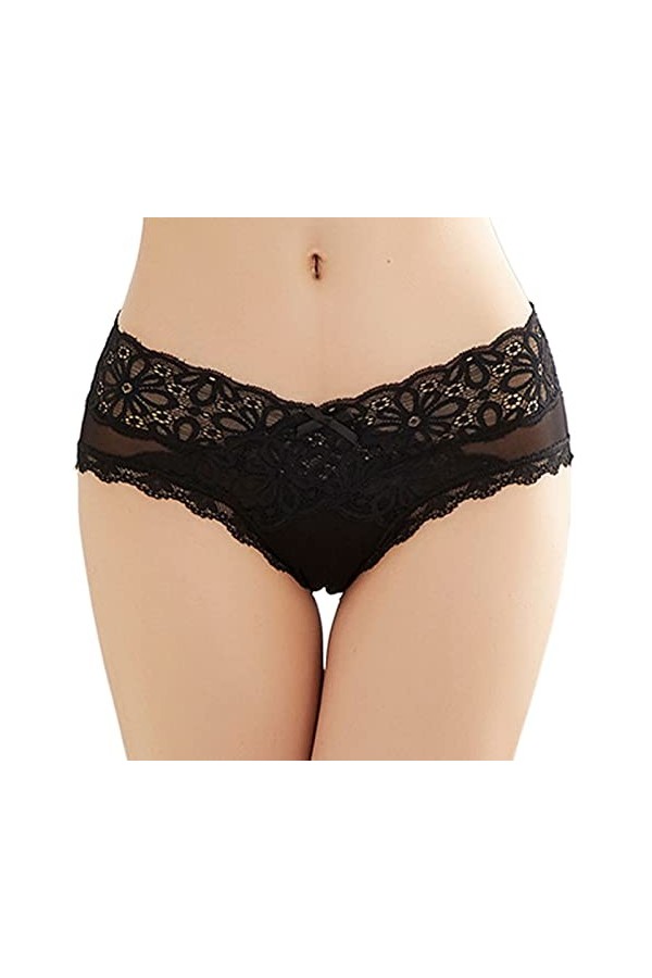 Culotte De Mise en Forme à Taille Haute Tanga Sexy Chic sous-vêtements Sexy Decollete Plongeant String Taille Haute pour Femm
