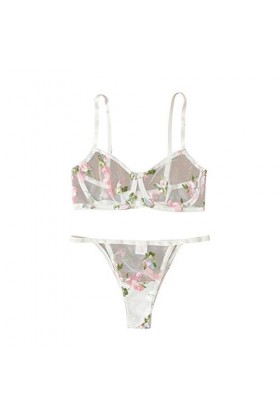 Générique sous-vêtements Polyester Deux pièces à la Maison Femme Ensemble Lingerie Sensuelle White, M 