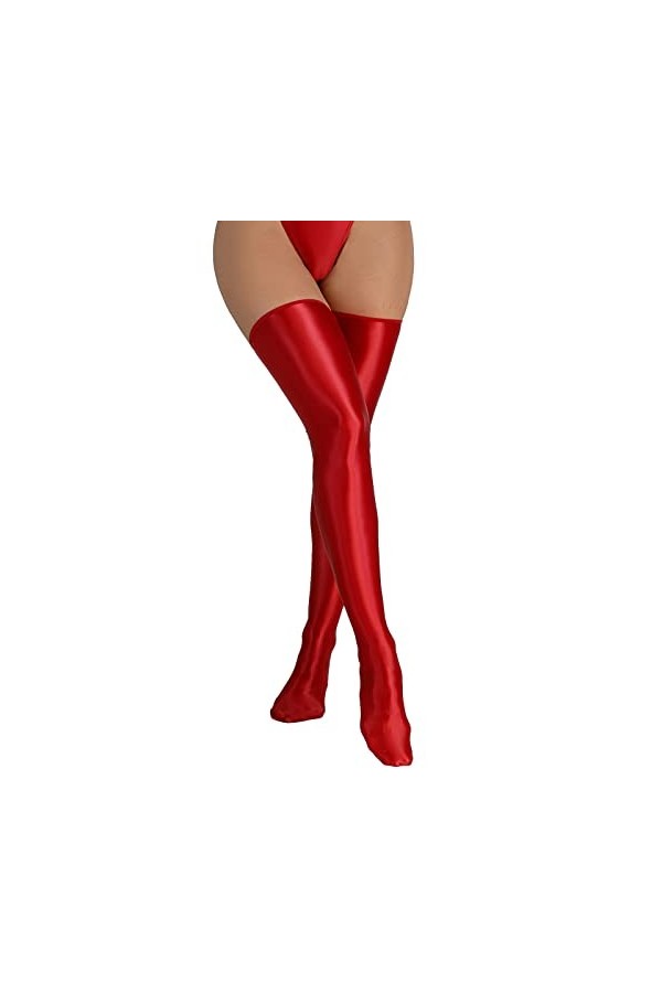 Lingerie Sexy Femme Coquine Hot Grande Taille Chaussettes en Cuir pour Cuisses Brillantes en Soie Sexy pour Femmes Chaussette