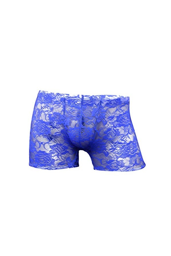 Lingerie Homme Sexy Hot Dentelle basse sexy transparente rose Boys sous-vêtements à mailles courtes taille des hommes sous-vê