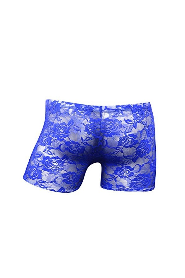 Lingerie Homme Sexy Hot Dentelle basse sexy transparente rose Boys sous-vêtements à mailles courtes taille des hommes sous-vê