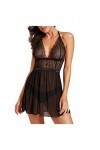 Lingerie Nuisette Femme Sexy Hot Nuisette Sexy Col en V Profond Body Nuisette Erotisme Lingerie Hyper Sexy Grande Taille Nuit