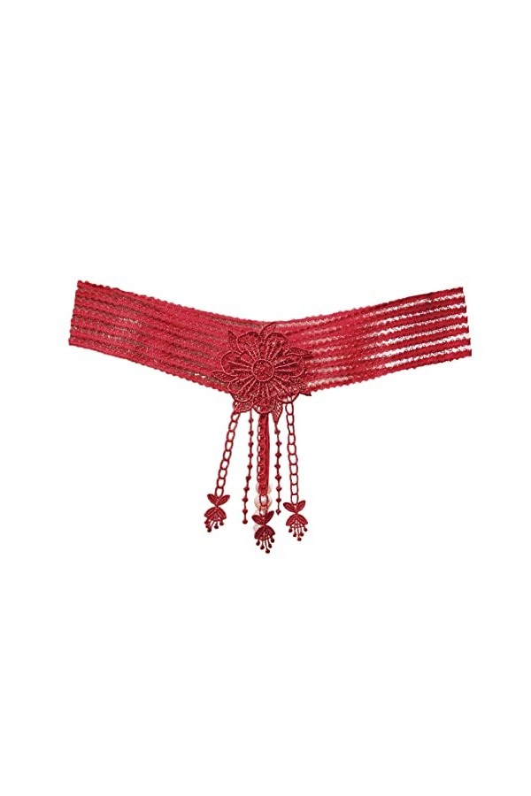 Culotte Femme Tanga String en Coton Slips Shorty Femmes sous-vêtements Dentelle Tongs Bikini Culotte G String String Stretch 