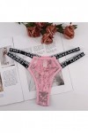 ADMAY 2023 New y27k Style Lingerie Womens Sexy Sexy Lace Thongs Culottes sous-vêtements Low Rise T Back Underpants Ensemble L