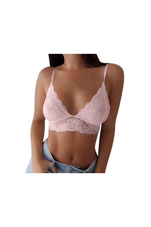 BIISDOST Culotte sexy pour femme - String sexy - Dentelle multicolore - Sous-vêtement abdominal - Culotte sans coutures - Res