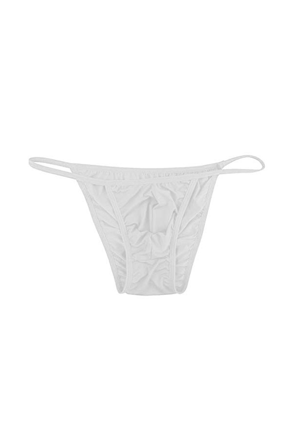 Nuisette Rouge Sexy Stretch Tanga Slip Bulge Mens Pouch Briefs Bikini Sexy sous-vêtements Ensemble Sexy Coquine