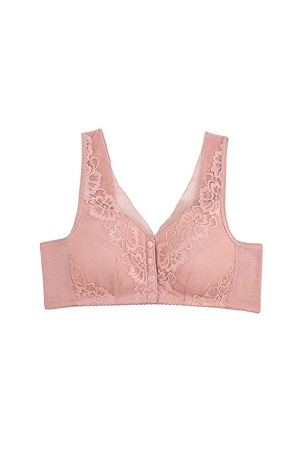HANXIULIN Soutien-gorge pour femme en dentelle sans armatures - Soutien-gorge à armatures doux avec soutien-gorge brodé - Pus
