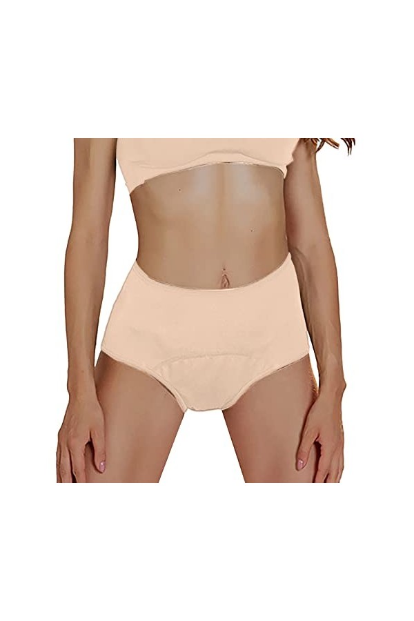 Culottes Menstruelles Ultra Absorbante Classique sous-Vêtements Taille Mi-Haute Absorbante Slip Légère Boxer Classique Stretc