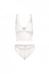 liaddkv Bralette Ensemble bébé poupée dentelle culotte vêtements soutien-gorge et dentelle body costume jarretelles Lingerie,