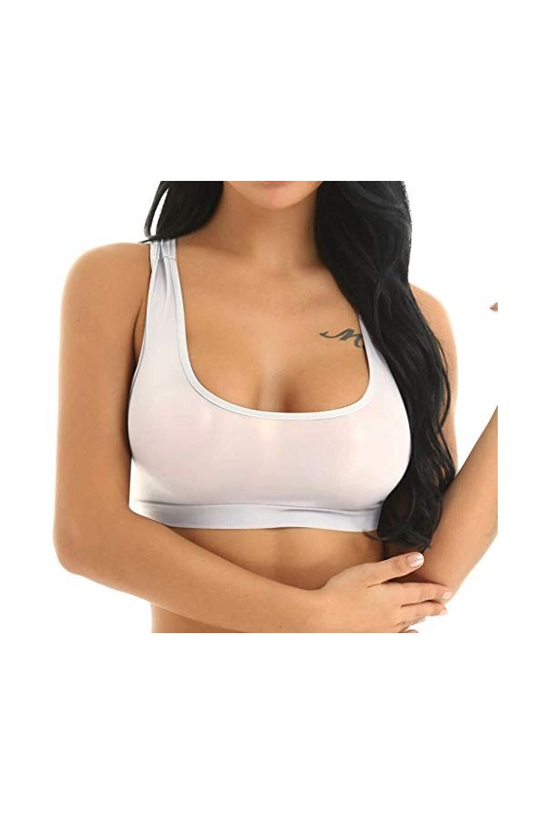 Lingerie Femme Sexy Ensemble Homme Sexy Hot y25k Gilet sans Soutien-Gorge Stretch sous-vêtements Femmes Crop Maille See-Throu