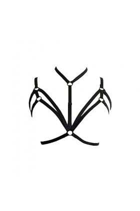 liaddkv Out Brassière séduisante à bretelles pour femme avec cage XL creuse élastique bustier lingerie, Noir , XL