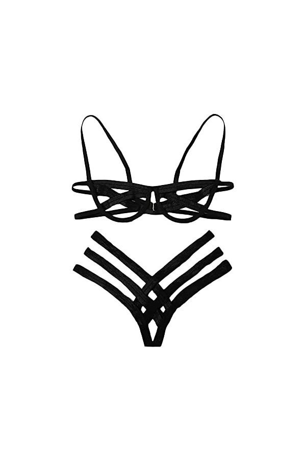 Lingerie Femme Sexy Ensemble Homme Sexy Hot y20k Sexy Steel Pyjamas Sleepwear Lingerie sous-vêtements Dentelle jarretière Ann