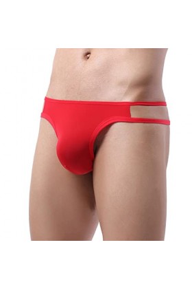 Générique Lingerie Homme Sexy Hot Pantalon de sous-vêtement Solide Respirant Sexy pour Homme évider la Culotte Confortable en