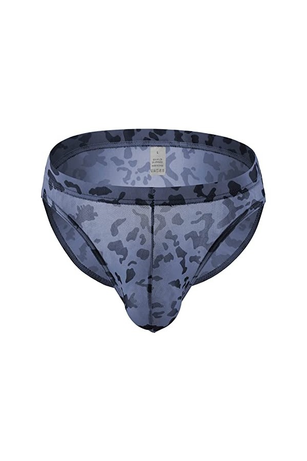 Générique Lingerie Homme Sexy Hot Culotte en Maille Respirante Sexy à imprimé léopard pour Hommes Ensembles De Peignoirs pour