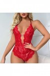Chemise De Nuit Femme Sexy Hot Femmes Sexy Dentelle Polka Dot Mesh Soutien-Gorge Ensemble sous-Vêtements Érotiques Nuisette F