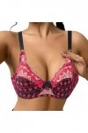 CUTeFiorino Thorn Ensemble soutien-gorge sexy en dentelle pour femme, Bordeaux, 105D