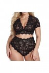 Lingerie Sexy Femme Coquine Hot Grande Taille Ensemble de Lingerie Grande Taille pour Femme Sexy Halter Choker Soutien-Gorge 