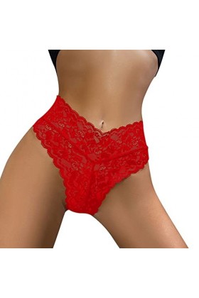 PANPANY Culottes pour Femme Slips Culotte sans Couture sous Vetements Multipack Dentelle Tanga Soutien-Gorge Femme Multicolor