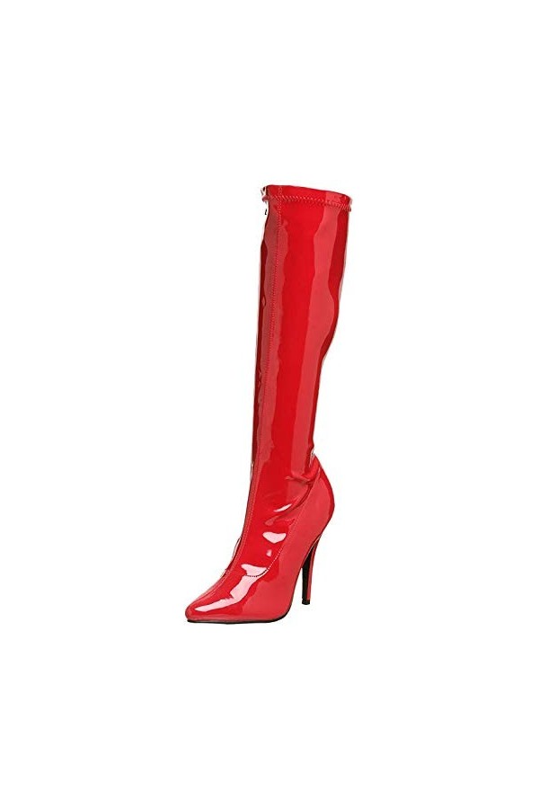 Pleaser SEDUCE-2000, Bottes Femme Noir Blk Str Pat 46 EU