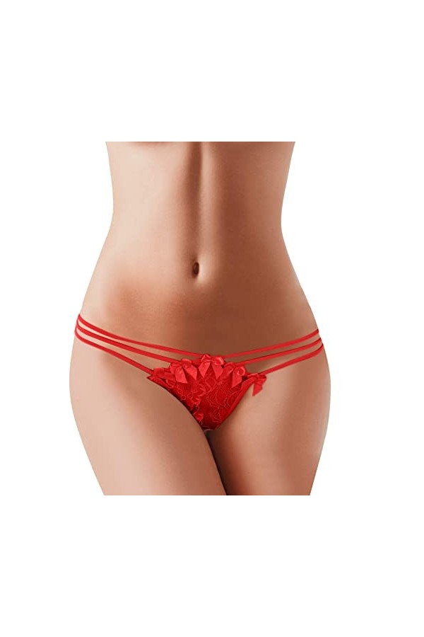 Culotte Femme Tanga String en Coton Slips Shorty Culotte sans Couture pour Femme Culotte Bikini Sexy Culotte Extensible Taill