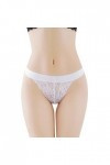 Culotte Femme Tanga String en Coton Slips Shorty Femmes Sexy Dentelle Slips évider Culotte Crochet à Lacets Culotte Tongs G S