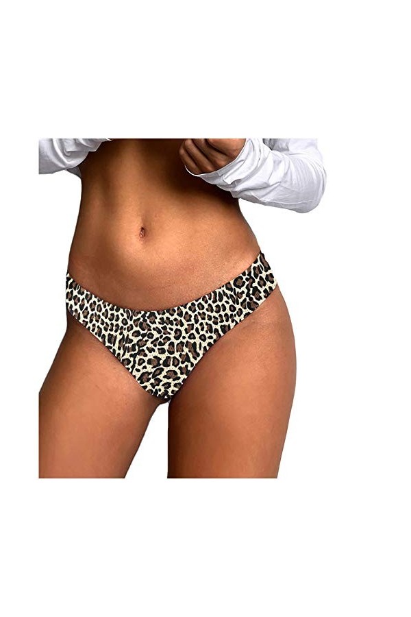 Générique Lingerie Sexy Femme Pieces Femmes sous-Vêtements 1 Culottes Lingerie Sexy Tentation Culotte Imprimé Taille Basse Vê