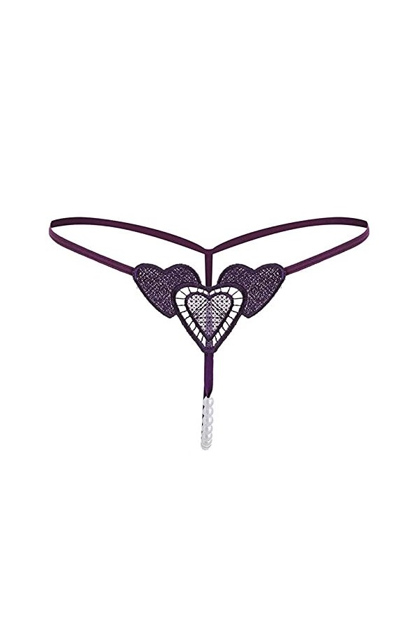 Culotte Femme Tanga String en Coton Slips Shorty Femmes Thong Culottes Sexy Culottes Dentelles Dames Thong G-String Briefs Li