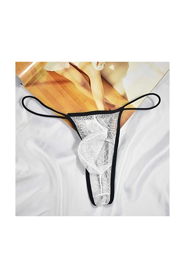 Slip String pour Homme Sexy Hot éLastique NtidéRapant Slip Homme Sexy Hot Personnalité Plusieurs-PossibilitéS sous VêTements 