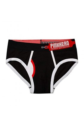 Sexy Hommes Sous-vêtements Vernis Hommes Imprimé Slip Mince Taille Basse Sexy Respirant Briefs Pyjama Amusant, Noir , XXL