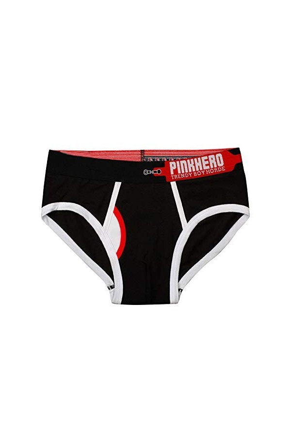 Sexy Hommes Sous-vêtements Vernis Hommes Imprimé Slip Mince Taille Basse Sexy Respirant Briefs Pyjama Amusant, Noir , XXL