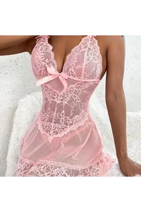 MODSGUE Tenue sexy pour femme - Col en V profond - Onesies érotiques - Lingerie sexy - Mode - Avec jarretelles - Lingerie sex