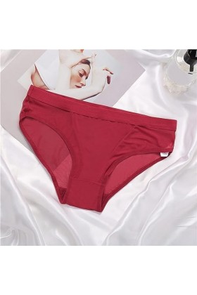 Pianshanzi Strings & Tangas pour femme - String sexy - Sans coutures - String en V doux - Effet mouillé - Dentelle - Fleur - 