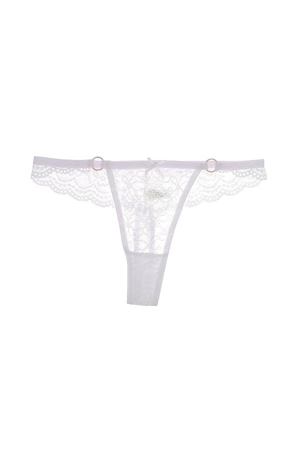 Culotte Femme Taille Haute Sexy Tanga-Strings Confortables avec Une Ligne De Hanche Basse Slip Dentelle Strings Grande Tangas