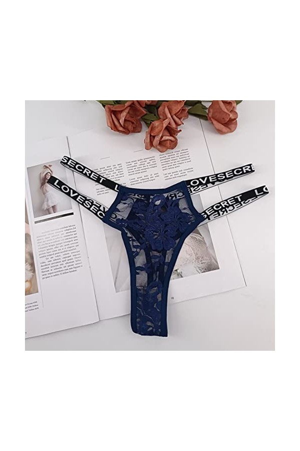 ADMAY 2023 New y27k Style Lingerie Womens Sexy Sexy Lace Thongs Culottes sous-vêtements Low Rise T Back Underpants Ensemble L