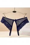 SRTUMEY Femmes Sexy Dentelle Slips éVider Culotte Crochet à Lacets Culotte Tongs G String Lingerie sous-VêTements Menstruelle
