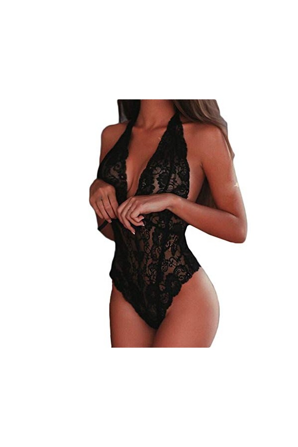 EUCoo Dessous Sexy Femme Erotique,Mode Sexy Dentelle Vêtements De Nuit Lingerie Tentation Babydoll sous-Vêtements Combinaison