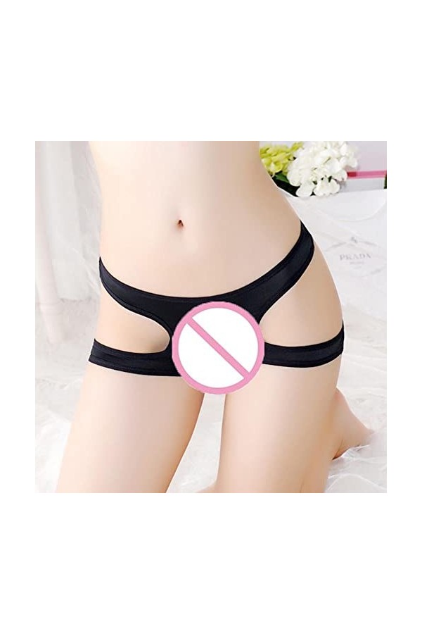 WWricotta Culotte Ouverte Coquine Sexy Chic - Culotte Incontinence Culotte Invisible Femme Culotte Microfibre Culottes à Couv