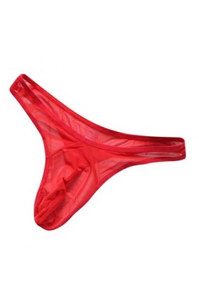 LKRSEEF Travesti String Gay Chic Sexy Hot sous Vetement Mini Erotique Bretelle Shorty Corset Slip Dentelle Bondage Transparen