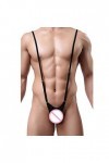 LKRSEEF Coquin Body Gay Drole Moulant Costume Harnais Sexy Hot Jockstrap Mankini Bite Deguisement Bonbon Slip Érotique Ficell