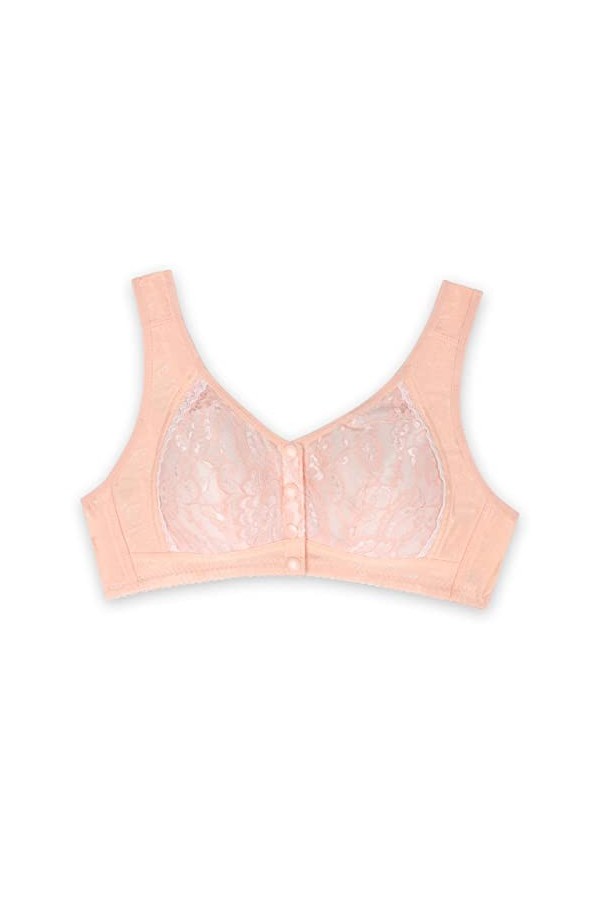 HANXIULIN Soutien-gorge en coton sans armatures doux à lavant - Maintien solide sans armatures - Soutien-gorge sans armature